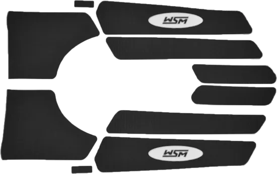 WSM Black Traction Mat Foot Pad for Yamaha WaveRunner 800-1200
