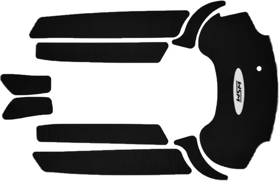 WSM Black Traction Mat Foot Pad for Yamaha WaveRunner 1800