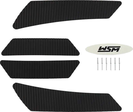 WSM Black Traction Mat Foot Pad for Yamaha WaveRunner VX1100