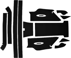 WSM Black Traction Mat Foot Pad for Yamaha WaveRunner Superjet 700