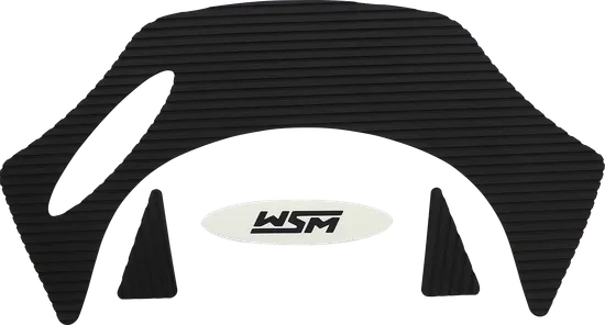 WSM Black Traction Mat Foot Pad for Sea-Doo Wake GTI 130-155