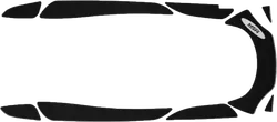 WSM Black Traction Mat Foot Pad for Sea-Doo Wake GTI 130-155