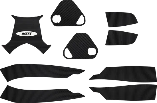WSM Black Traction Mat Foot Pad  for Sea-Doo RXT GTX Wake Pro