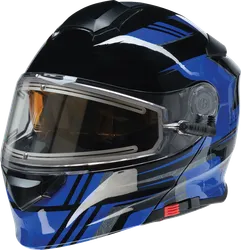 Z1R Adult Unisex Solaris 2.0 First Track Helmet Modular XL Blue Black