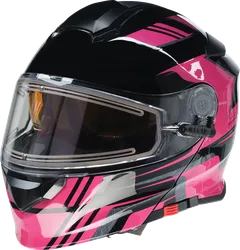 Z1R Adult Unisex Solaris 2.0 First Track Helmet Modular 2XL Pink Black