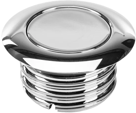 Harddrive Chrome Pop Up Vented Gas Fuel Petrol Cap