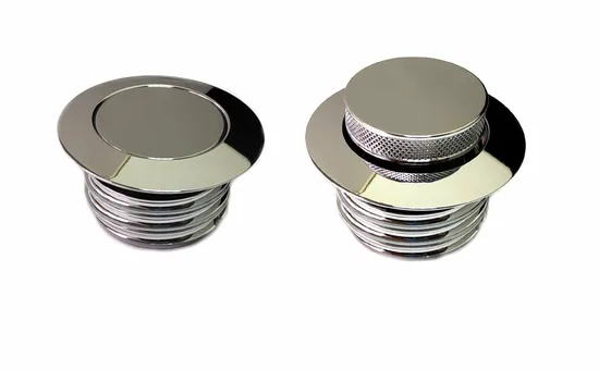 Harddrive Chrome Pop Up Screw In Gas Fuel Petrol Cap 1