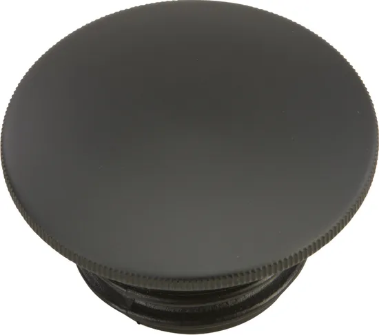 Harddrive Matte Black Smooth Screw In Vented Gas Cap