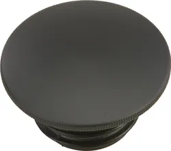 Harddrive Matte Black Smooth Screw In Vented Gas Cap