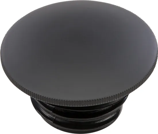 Harddrive Matte Black Smooth Screw In Non Vented Gas Cap