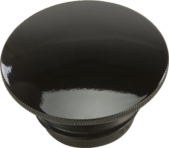 Harddrive Gloss Black Smooth Screw In Vented Gas Cap 1