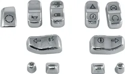 Harddrive Chrome Switch Cap 11pc