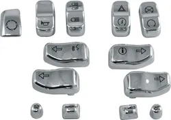 Harddrive Chrome Switch Cap 13pc