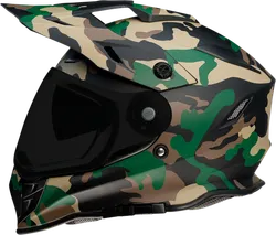 Z1R Adult Unisex Range Camo Helmet Dual Sport L Green
