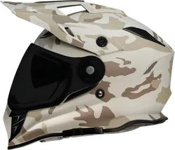 Z1R Adult Unisex Range Camo Helmet Dual Sport M Tan