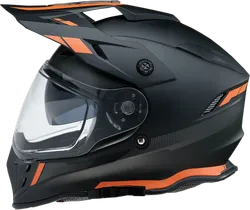 Z1R Adult Unisex Range Uptake Helmet Dual Sport 2XL Black Orange
