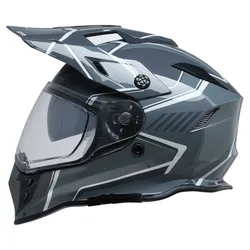 Z1R Adult Unisex Range 2.0 Voyager Helmet Dual Sport 2XL Gray White
