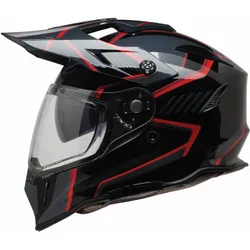 Z1R Adult Unisex Range 2.0 Voyager Helmet Dual Sport S Black Red