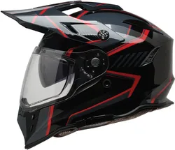 Z1R Adult Unisex Range 2.0 Voyager Helmet Dual Sport L Black Red