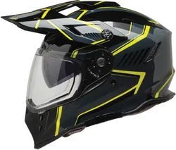 Z1R Adult Unisex Range 2.0 Voyager Helmet Dual Sport L Black Hi Viz Yellow