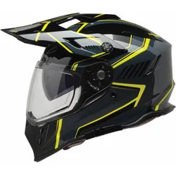 Z1R Adult Unisex Range 2.0 Voyager Helmet Dual Sport 2XL Black Hi Viz Yellow