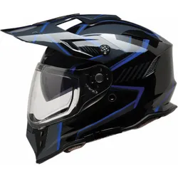Z1R Adult Unisex Range 2.0 Voyager Helmet Dual Sport XS Black Blue