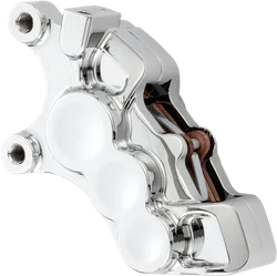 Arlen Ness 6-Piston Front Left Brake Caliper 11.8in. Chrome