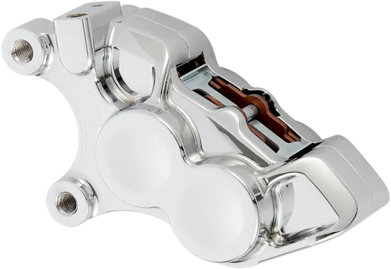 Arlen Ness 4-Piston Front Left Brake Caliper 11.8in. Chrome