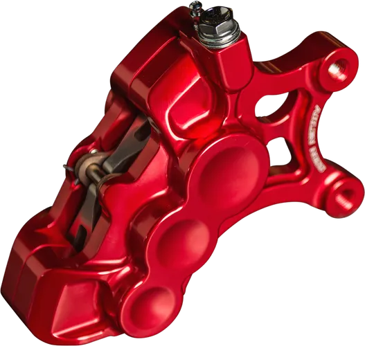 Arlen Ness 6-Piston Front Left Brake Caliper 11.8in. Red