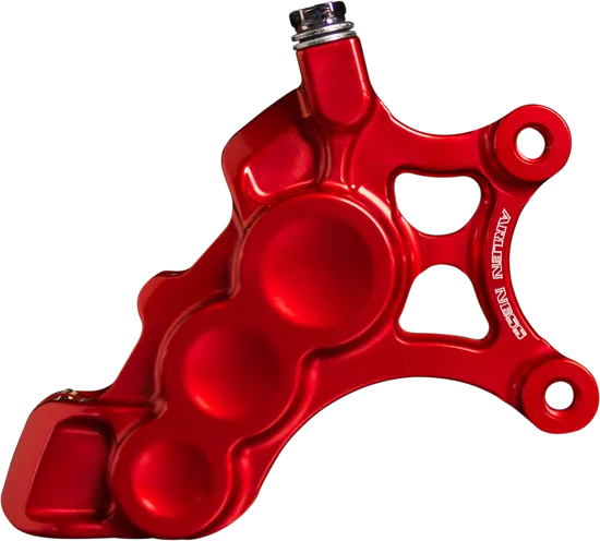 Arlen Ness 6-Piston Front Left Brake Caliper 11.8in. Red