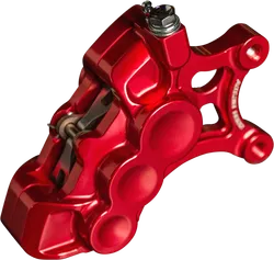 Arlen Ness 6-Piston Front Left Brake Caliper 11.8in. Red