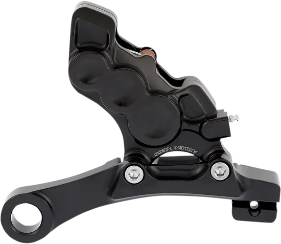 Arlen Ness 6-Piston Rear Brake Caliper 11.8in. Black w Bracket