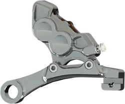 Arlen Ness 4-Piston Rear Brake Caliper 11.8in. Chrome w Bracket