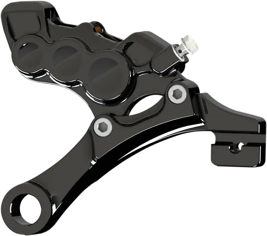 Arlen Ness 6-Piston Rear Brake Caliper 11.8in. Black w Bracket 1
