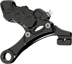 Arlen Ness 6-Piston Rear Brake Caliper 11.8in. Black w Bracket