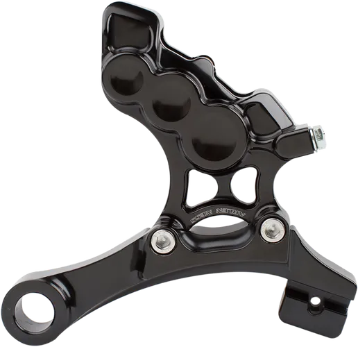 Arlen Ness 4-Piston Rear Brake Caliper 11.8in. Black w Bracket