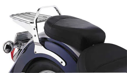 Cobra Chrome Tubular Sissy Bar Luggage Rack