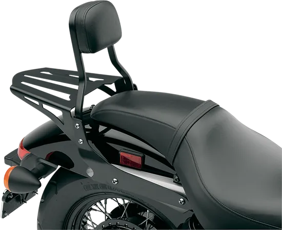 Cobra Black Laser Cut Sissy Bar Formed Luggage Rack