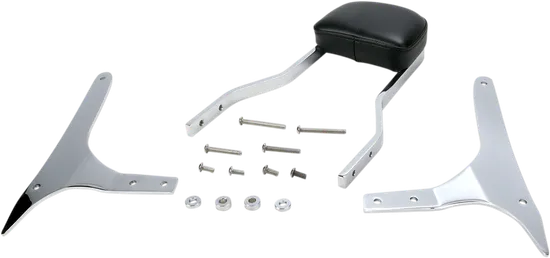 Cobra Chrome Steel Short Square Sissy Bar Kit
