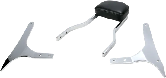 Cobra Chrome Steel Short Square Sissy Bar Kit