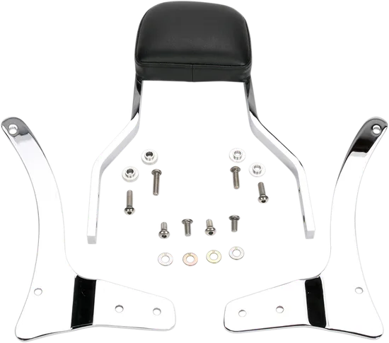 Cobra Chrome Steel Short Square Sissy Bar Kit