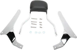 Cobra Chrome Steel Short Square Sissy Bar Kit