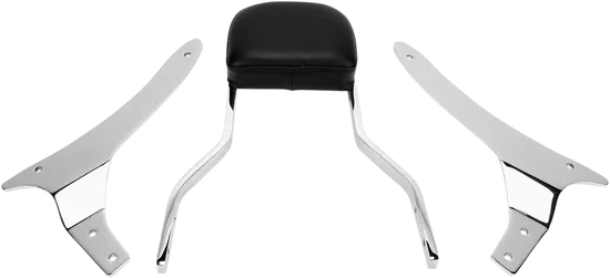 Cobra Chrome Steel Short Square Sissy Bar Kit