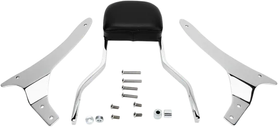 Cobra Chrome Steel Short Square Sissy Bar Kit