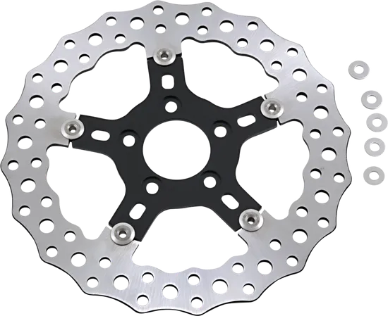 Arlen Ness Jagged Floating Brake Rotor 11.8in. Front Rear 5-Bolt