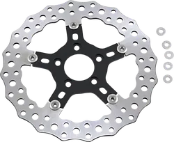 Arlen Ness Jagged Floating Brake Rotor 11.8in. Front Rear 5-Bolt