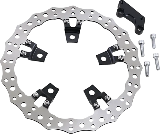 Arlen Ness Big Floating Jagged Brake Rotor Kit 14in. Right Spoke