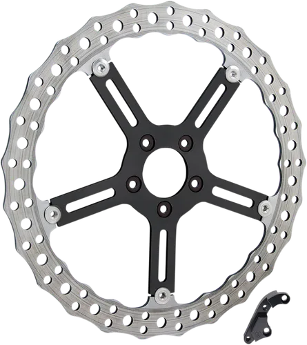 Arlen Ness Big Floating Jagged Brake Rotor Kit 15in. Left Hub