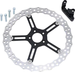 Arlen Ness Big Floating Jagged Brake Rotor Kit 15in. Left Hub