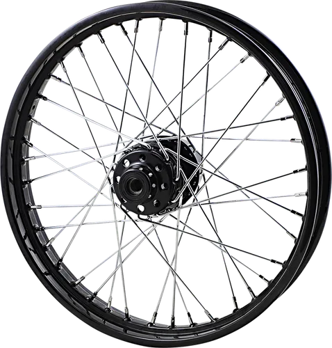 Drag Specialties Black Front 40 Spoke Wheel 21x2.00 1